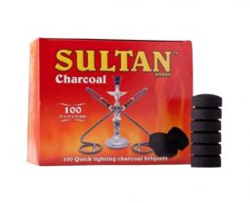 Sultan Hookah Charcoal 100 Quick Lighting Briquets